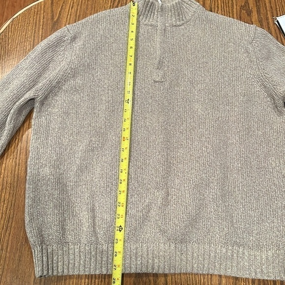 BLUE HARBOR BY MARKS & SPENCER 1/4 ZIP SWEATER Silk Blend MEN'S Sz XL - Picture 7 of 8